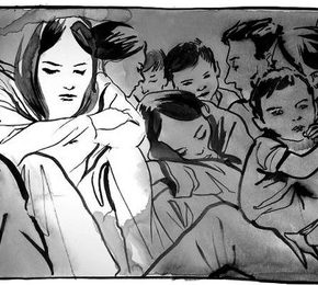 Животот на бегалците во белетристиката